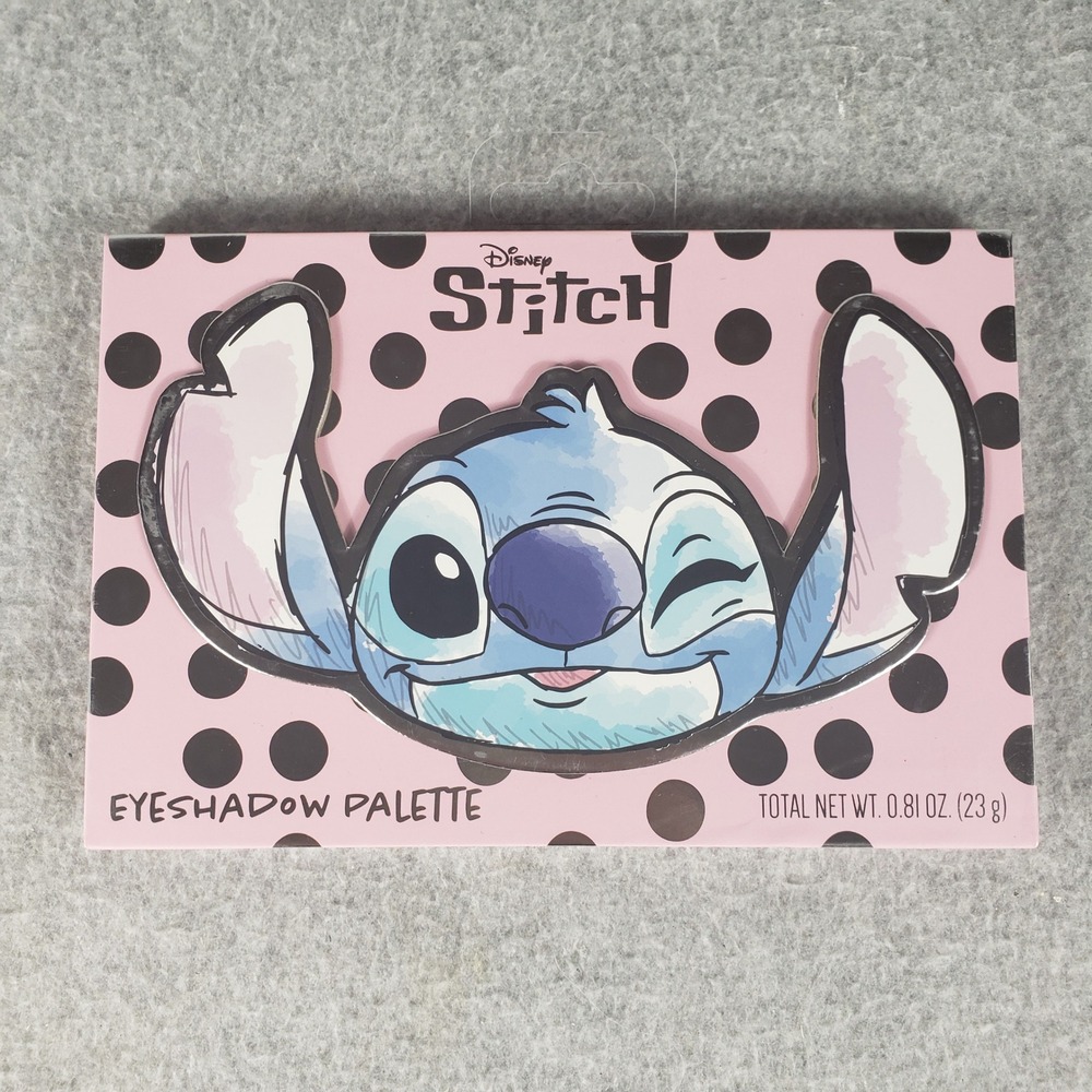 Disney Stitch Makeup Set Taste Beauty Eyeshadow Palette & 2pc Molded Lip Balms - Picture 3 of 7
